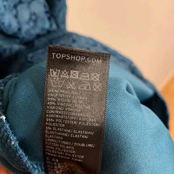 Topshop Dark Green Lace Dress - Picture 10 of 10